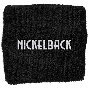 Nickelback - Unisex Embroidered Wristband: Logo (Black)