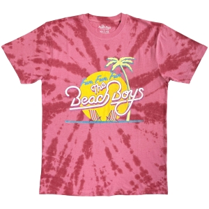 Beach Boys - Fun, Fun, Fun Uni Red Dipdye T-Shirt