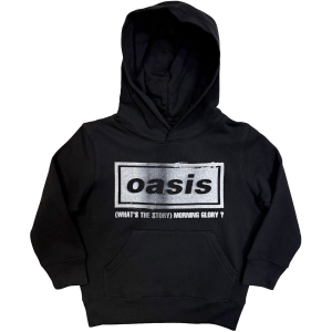 Oasis - What's The Story Distress Logo Boys Bl Hoodie
