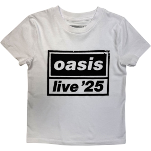 Oasis - Live '25 Distressed Lockup Boys Wht T-Shirt
