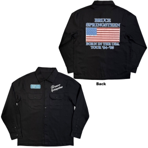 Bruce Springsteen - Born In The Usa Flag Uni Bl Casual Shirt