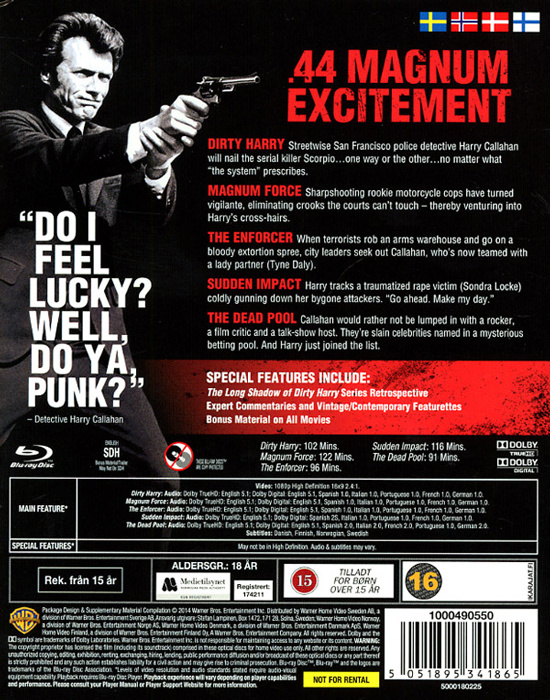 Movie - Dirty Harry Collection (5Pk) (Bd/S/N)