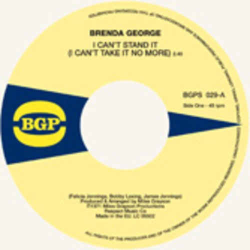 George Brenda - I Can't Stand It / What You See Is