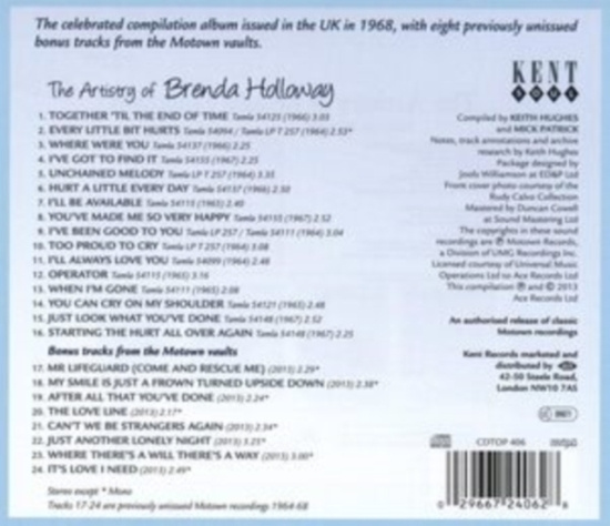 Holloway Brenda - Artistry Of Brenda Holloway With Bo