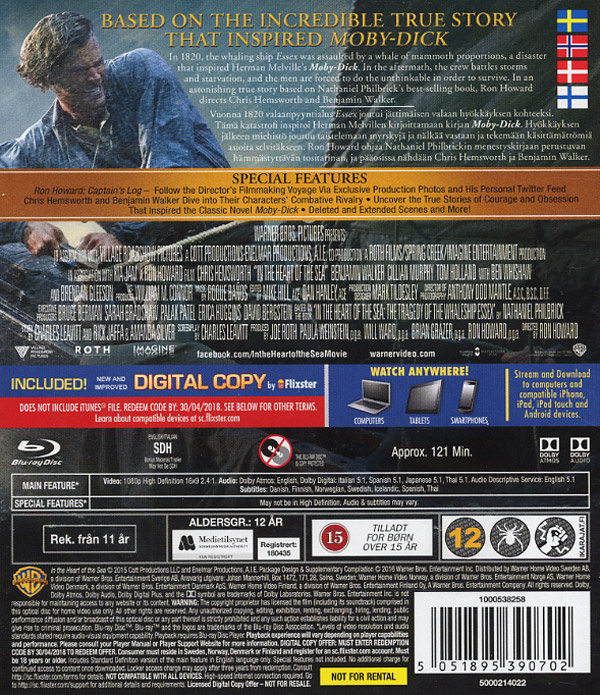 Movie - In The Heart Of The Sea (Bd/S/N)