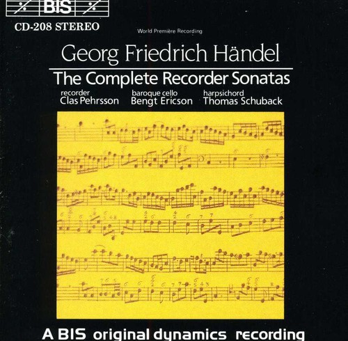 Handel George Frideric - Complete Recorder Sonatas