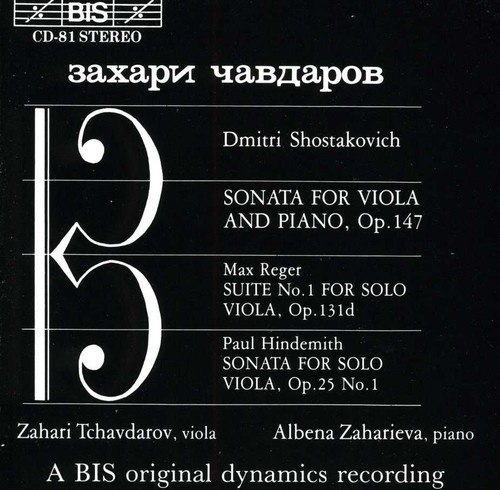 Shostakovich Dmitry - Son For Vla Piano/Reger