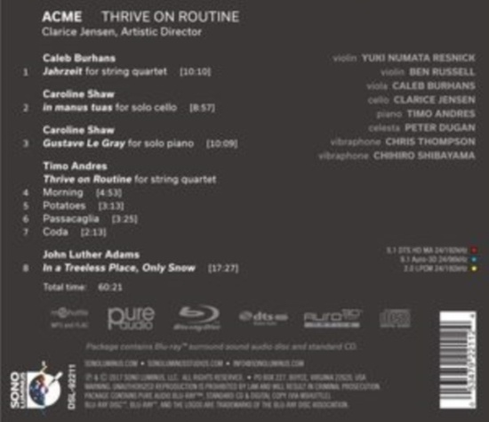 Acme - Thrive On Routine (2 Blu-Ray Audio)