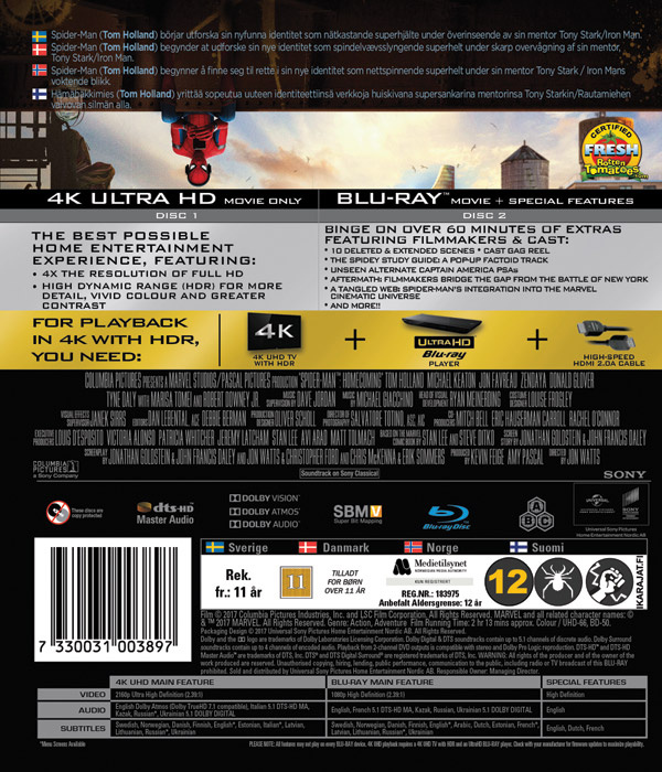 Movie - Spider-Man: Homecoming (Uhd+Bd) Uhd S-T