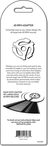 Vinyl Styl - 45 RPM Adapter 10 Pack