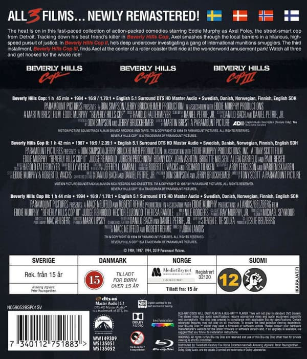 Beverly Hills Cop 1-3 Box Set Bd - Beverly Hills Cop 1-3 Box Set Bd