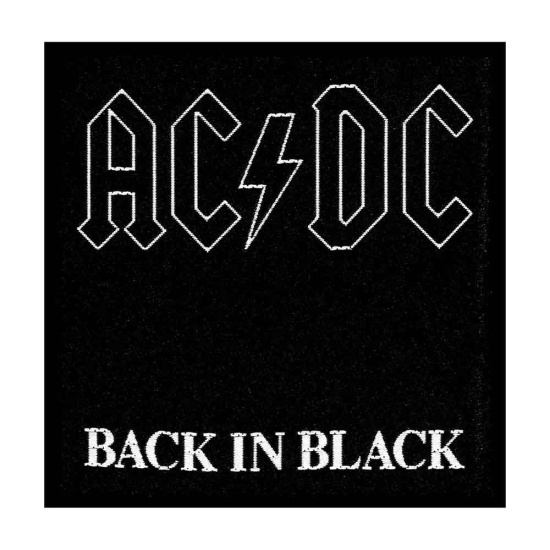 Ac/Dc - Back In Black Standard Patch