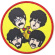 The Beatles - Perryscopes & Heads Woven Patch The Beatles - Perryscopes & Heads Woven Patch