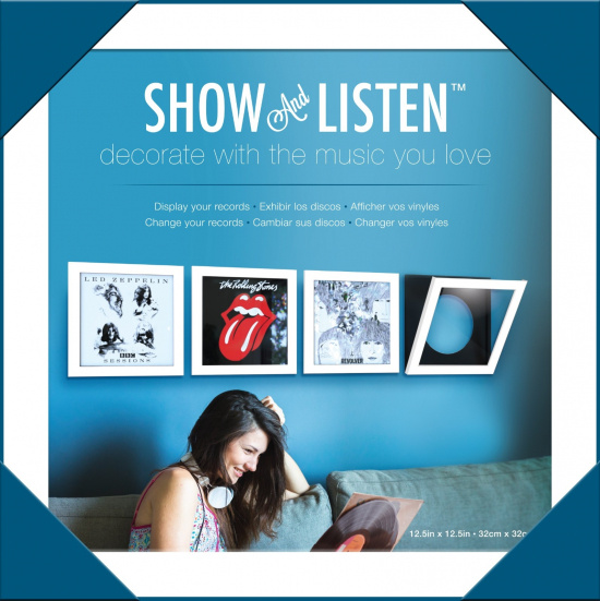 Show And Listen - White LP Flip Frame