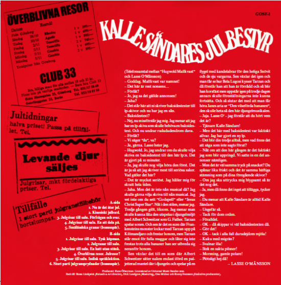 Kalle Sändare - Kalle Sändares Julbestyr (Lp+7