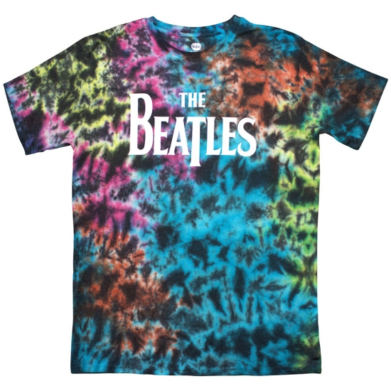 The Beatles - Drop T Logo Uni Grey Dip-Dye   