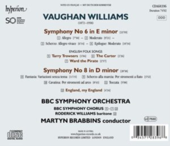 Vaughan Williams Ralph - Symphonies Nos 6 & 8