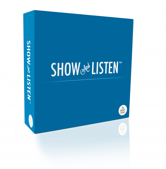 Show And Listen - White LP Flip Frame 4-Pack
