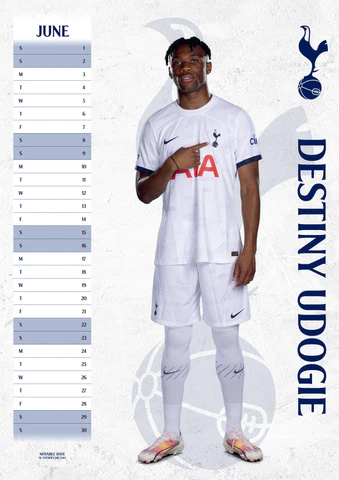 Tottenham Hotspur Fc - Tottenham Hotspur Fc 2024 A3 Calendar