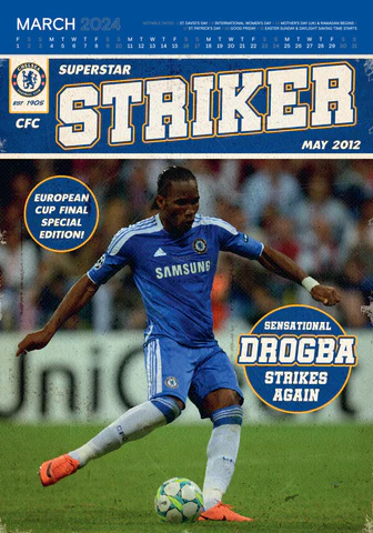Chelsea Fc - Chelsea Fc 2024 A3 Deluxe Calendar