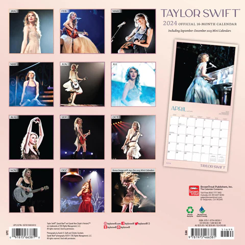 Taylor Swift - Taylor Swift 2024 Square Calendar