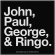 The Beatles - John, Paul, George & Ringo Standard Patc