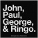 The Beatles - John, Paul, George & Ringo Standard Patc The Beatles - John, Paul, George & Ringo Standard Patc