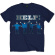 The Beatles - Help Silver Logo Uni Navy The Beatles - Help Silver Logo Uni Navy