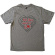 The Beatles - All You Need Is Love Heart Uni Grey The Beatles - All You Need Is Love Heart Uni Grey