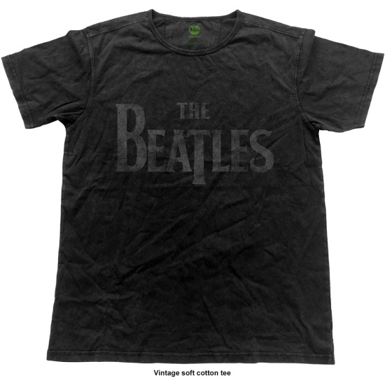 The Beatles - Vtge Logo Uni Bl   