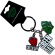 Green Day - Logo Charms Keychain Green Day - Logo Charms Keychain