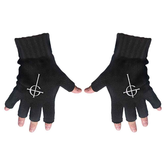 Ghost - Cross Fingerless Gloves
