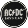 Ac/Dc - Back In Black Circle Woven Patch Ac/Dc - Back In Black Circle Woven Patch