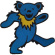 Grateful Dead - Blue Dancing Bear Woven Patch Grateful Dead - Blue Dancing Bear Woven Patch