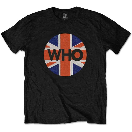 The Who - Union Jack Circle Uni Bl    S
