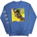 Freddie Mercury - Mr Bad Guy Uni Blue Long Sleeve Freddie Mercury - Mr Bad Guy Uni Blue Long Sleeve