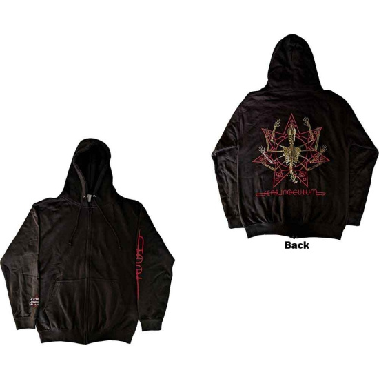 Tool - Skeleton Tour 22 Uni Bl Zip Hoodie 