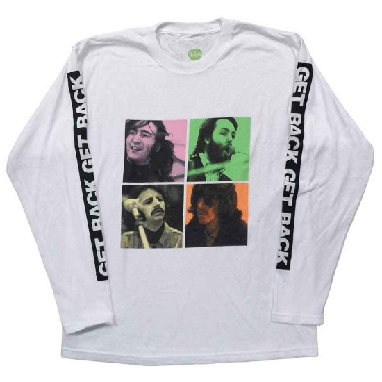 The Beatles - Get Back Studio Shots Wht Longsleeve 