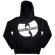Wu-Tang Clan - Slanted Logo Mono Uni Bl Hoodie Wu-Tang Clan - Slanted Logo Mono Uni Bl Hoodie
