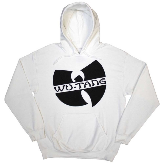 Wu-Tang Clan - Slanted Logo Mono Uni Wht Hoodie 