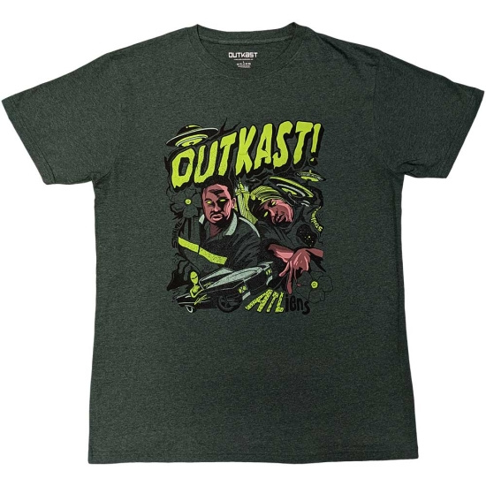 Outkast - Atliens Un Green T-Shirt  (S)