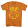Nirvana - Yellow Happy Face Boys Orange T-Shirt Nirvana - Yellow Happy Face Boys Orange T-Shirt