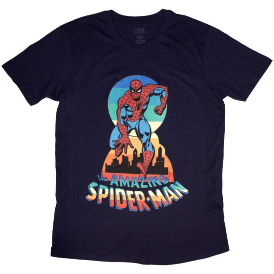 Marvel - Spider-Man Keyhole Navy T-Shirt