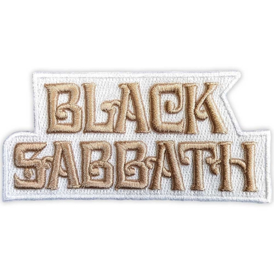 Black Sabbath - Patch Text Logo Red (4,5 X 9,4 Cm)