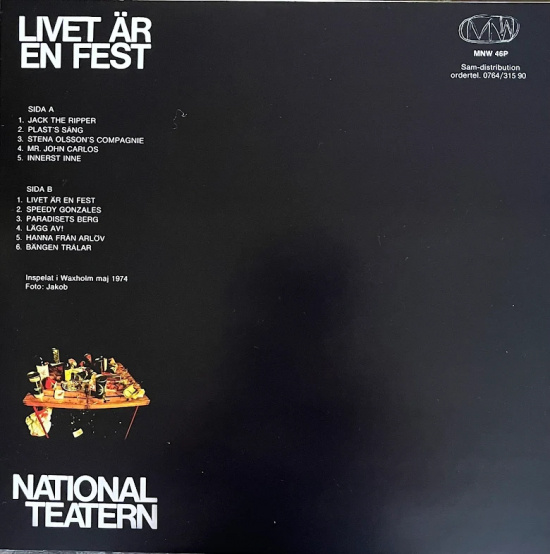 Nationalteatern - Livet Är En Fest (Vit Vinyl)