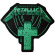 Metallica - Master Of Puppets Green Cross Woven Patch Metallica - Master Of Puppets Green Cross Woven Patch