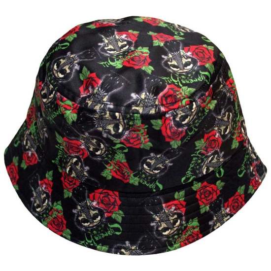 Cypress Hill - Skulls & Roses Pattern Bl Bucket Hat