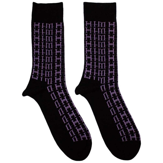 Him - Logo Repeat Uni Bl Socks (Size 40-44)
