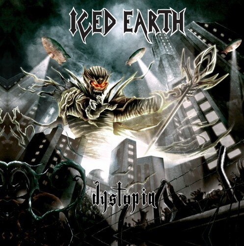 Iced Earth - Dystopia (Transparent Red Marbled V
