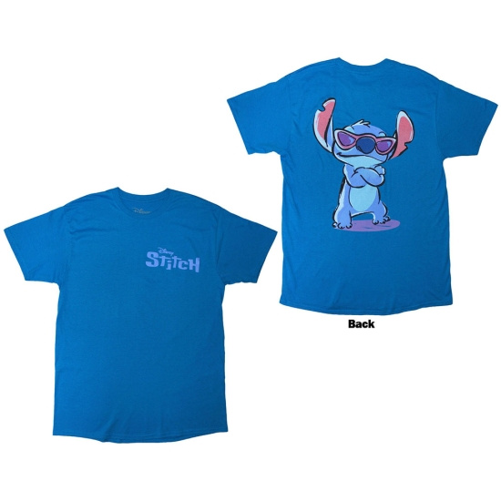 Disney - Stitch Logo F&B Uni Blue T-Shirt